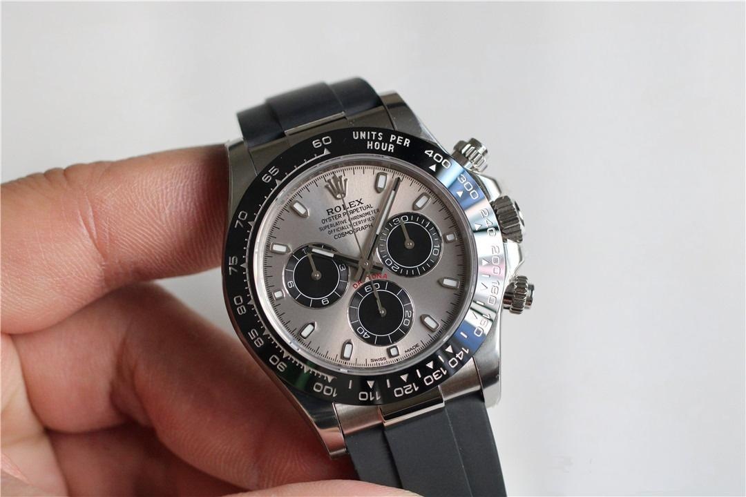 Clean Rolex gri kauçuk Daytona (Gri Ayı) 4130 mekanizmayla orijinaline rakip olabilir mi? — 3. fotoğraf