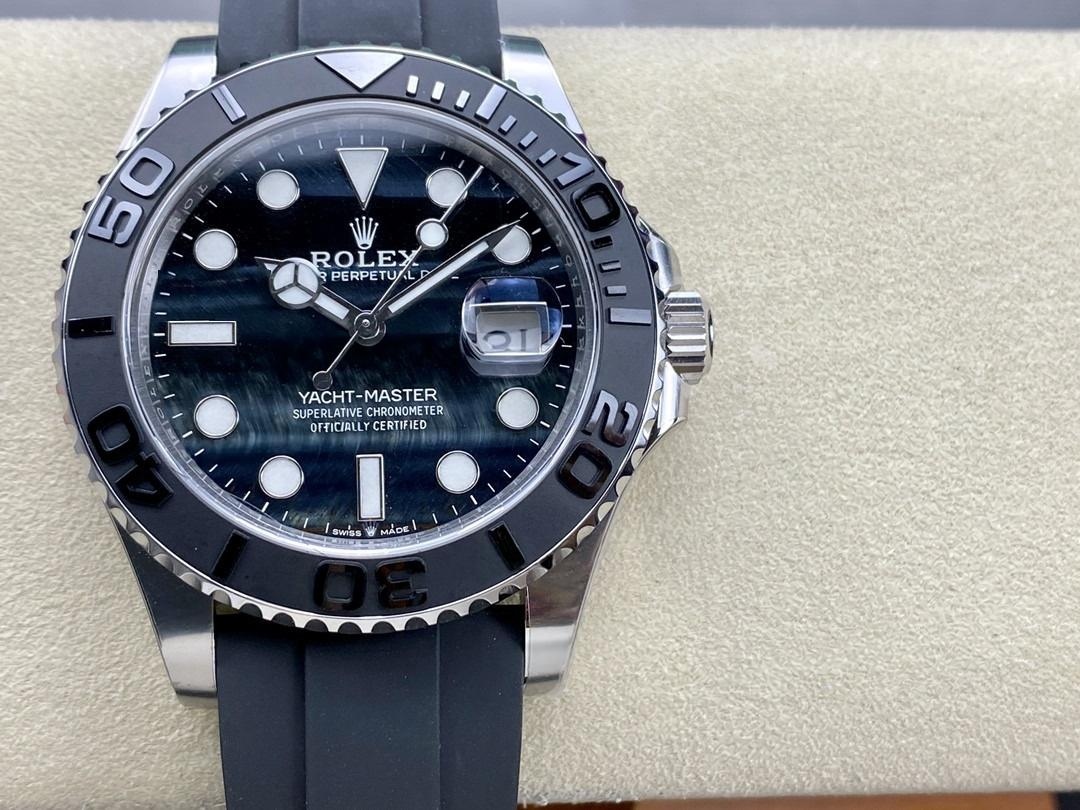 Clean Rolex kartal gözü taş kadranlı platin Yacht-Master m226659 kaliteli mi? — 1. fotoğraf