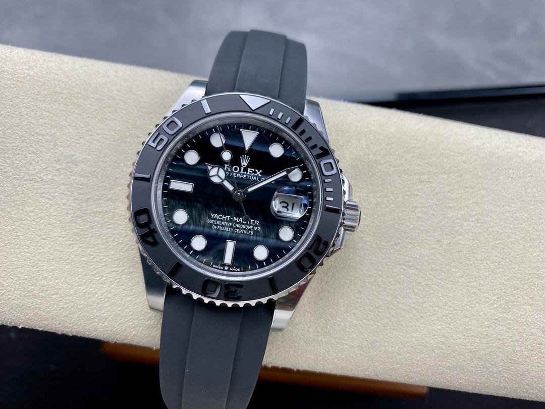 Clean Rolex kartal gözü taş kadranlı platin Yacht-Master m226659 kaliteli mi? — 2. fotoğraf