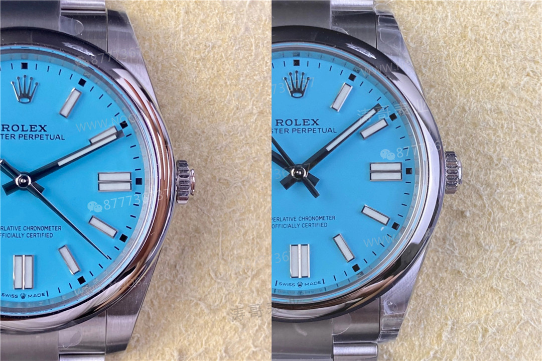 Clean Rolex Oyster Perpetual, VS Factory Perpetual Tiffany mavisi ile karşıya: Hangisi daha üstün? — 5. fotoğraf
