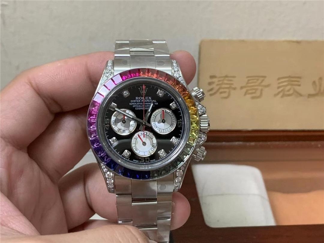 Clean Rolex Rainbow Daytona 4130 mekanizmalı modeli nereden satın alabilirim? — 1. fotoğraf