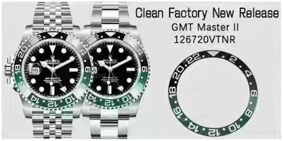 Clean Rolex Sprite Bezel GMT-Master Yeşil-Siyah Bezel Solak Yeni Model Ön Tanıtımı 2022 — 3. fotoğraf