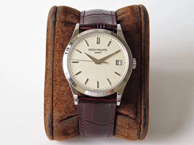 Replika Patek Philippe Calatrava Kahverengi Deri Kayış