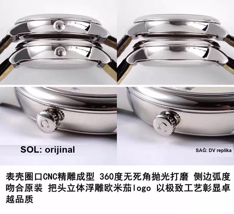 DV Factory Omega De Ville güç göstergeli 424 çok fonksiyonlu replika saat gerçek-replika karşılaştırması ve incelemesi — 7. fotoğraf