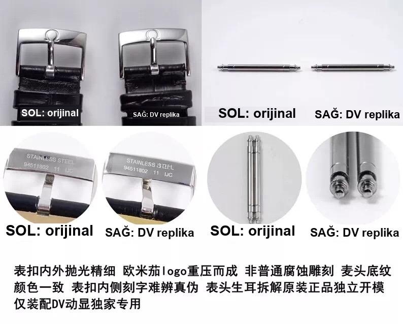 DV Factory Omega De Ville güç göstergeli 424 çok fonksiyonlu replika saat gerçek-replika karşılaştırması ve incelemesi — 11. fotoğraf