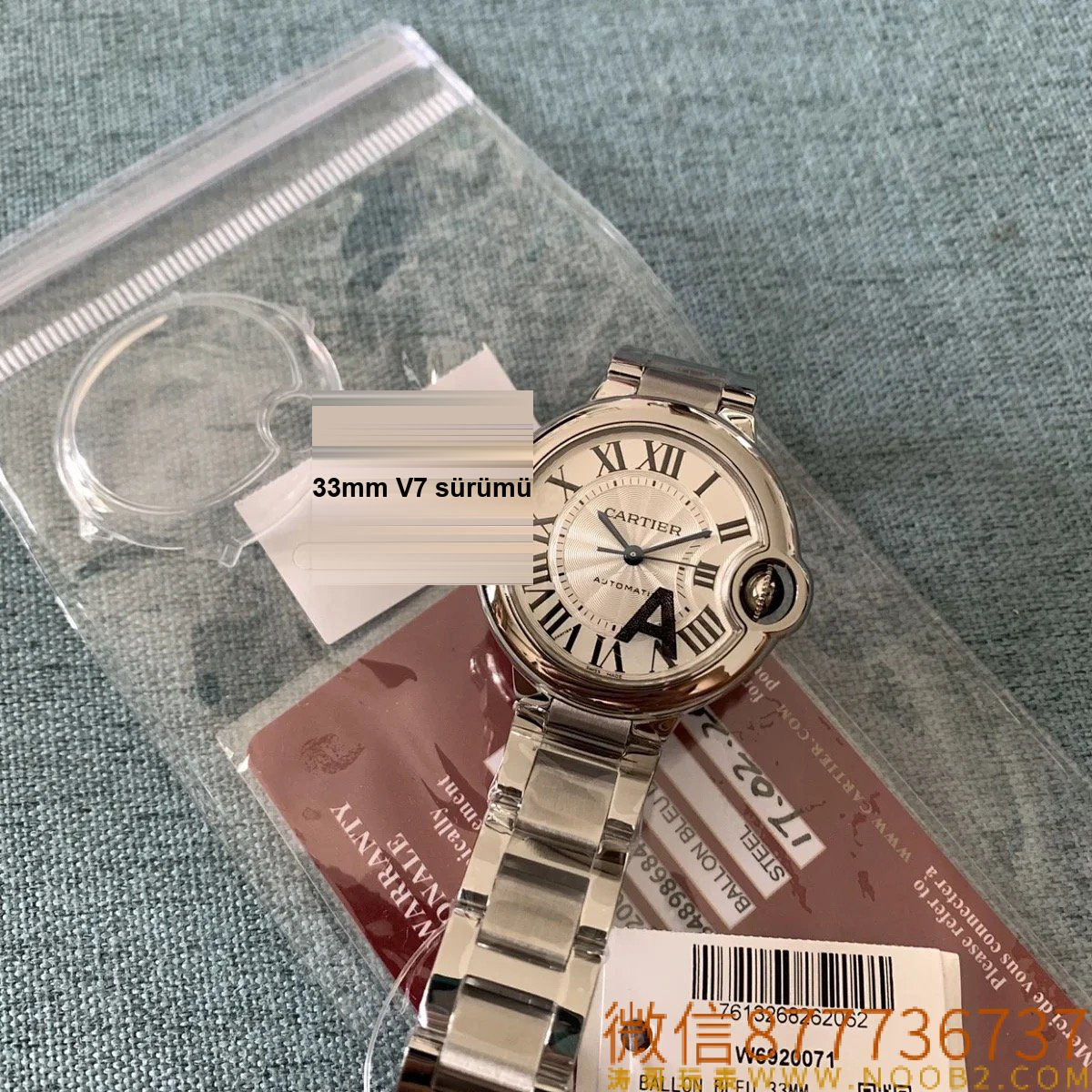 En yeni V6 Cartier V7 versiyonu Ballon Bleu 42 mm detaylı gerçek çekim incelemesi ve gerçek-replika karşılaştırması — 2. fotoğraf