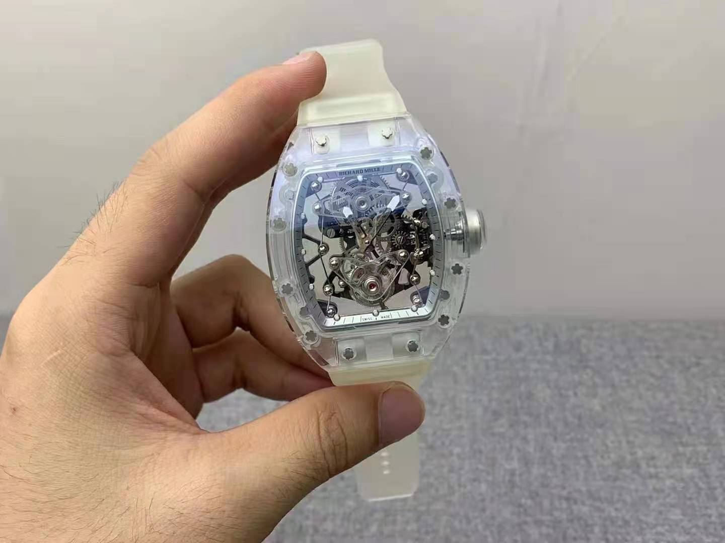 Replika Richard Mille Transparent Saat
