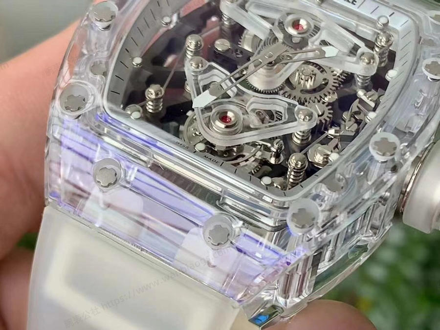 EUR Factory Richard Mille tam şeffaf tourbillon RM056 saat incelemesi — 3. fotoğraf