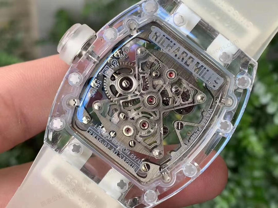 EUR Factory Richard Mille tam şeffaf tourbillon RM056 saat incelemesi — 6. fotoğraf