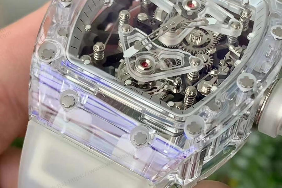 EUR Factory Richard Mille Tamamen Şeffaf Tourbillon RM056 Saat İncelemesi — 3. fotoğraf