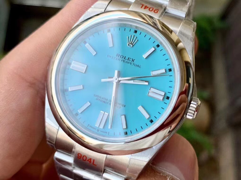 Replika Rolex Oyster Perpetual 41mm Tiffany Kadran