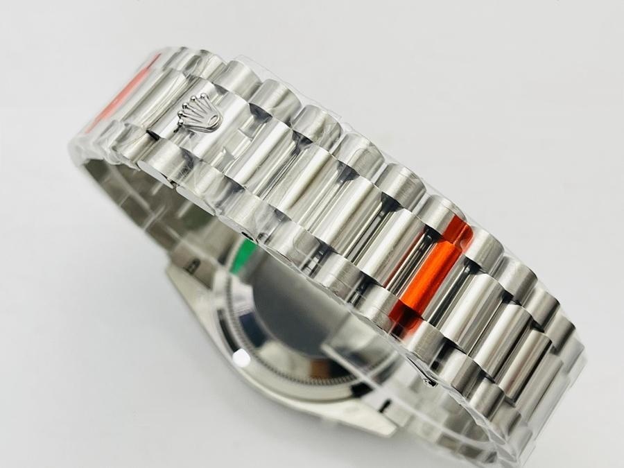 EW Factory Rolex Day-Date 40 mm 3255 mekanizmalı (beyaz kadran) saat incelemesi — 7. fotoğraf