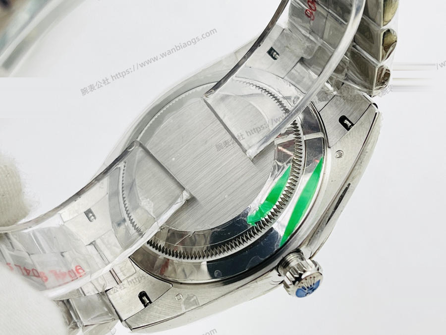 EW Factory Rolex Day-Date 40 mm serisi 3255 mekanizmalı (yeşil kadran) saat incelemesi — 6. fotoğraf