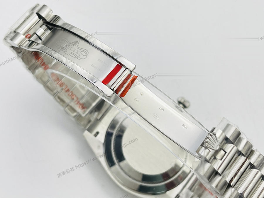 EW Factory Rolex Day-Date 40 mm serisi 3255 mekanizmalı (yeşil kadran) saat incelemesi — 8. fotoğraf