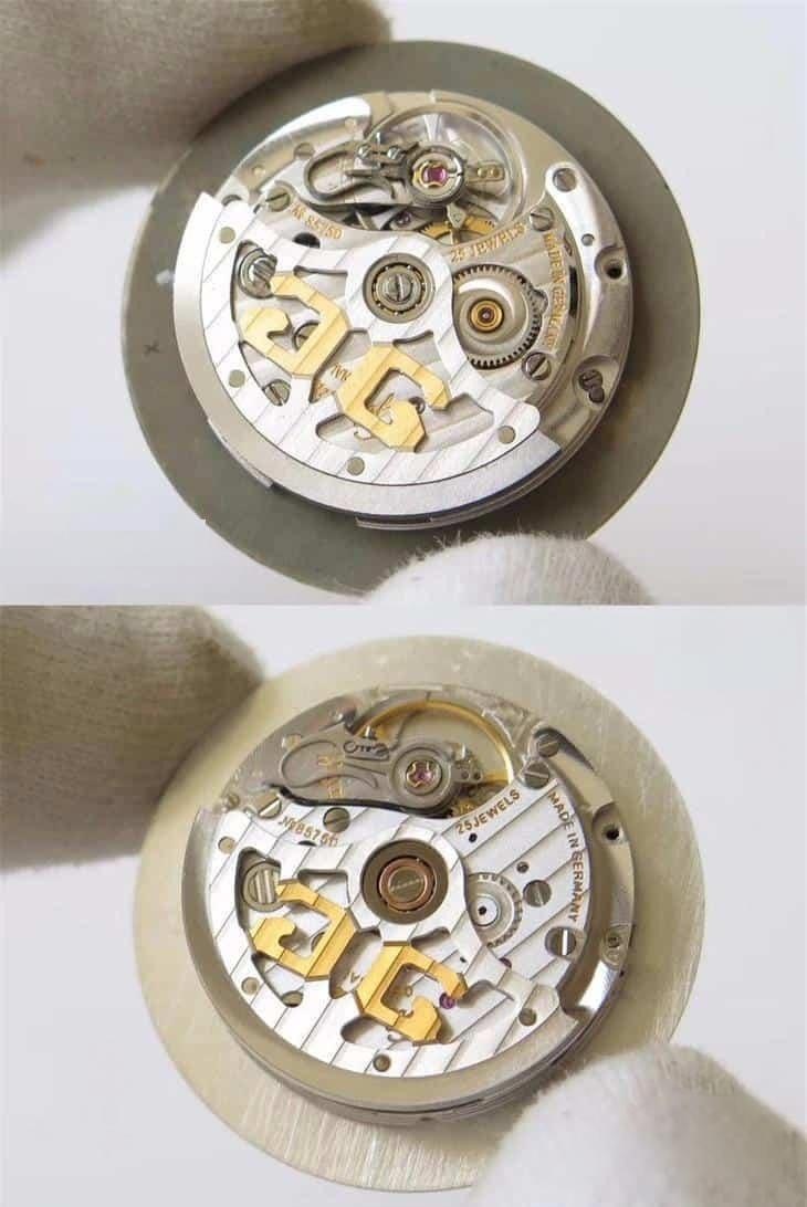 FK Factory Glashütte Original Senator Serisi 1-39-59-01-02-04 Gerçek-Replika Karşılaştırması — 9. fotoğraf
