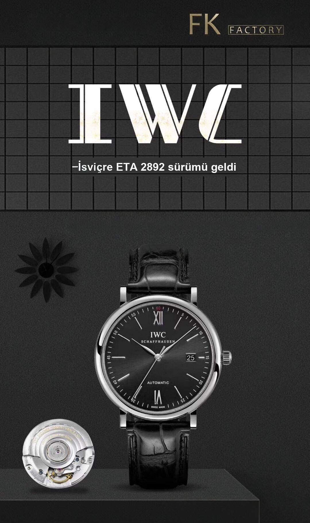 Gerçek İsviçre ETA2892 mekanizması: FK IWC Portofino 150. Yıl orijinalle karşılaştırmalı inceleme — 20. fotoğraf