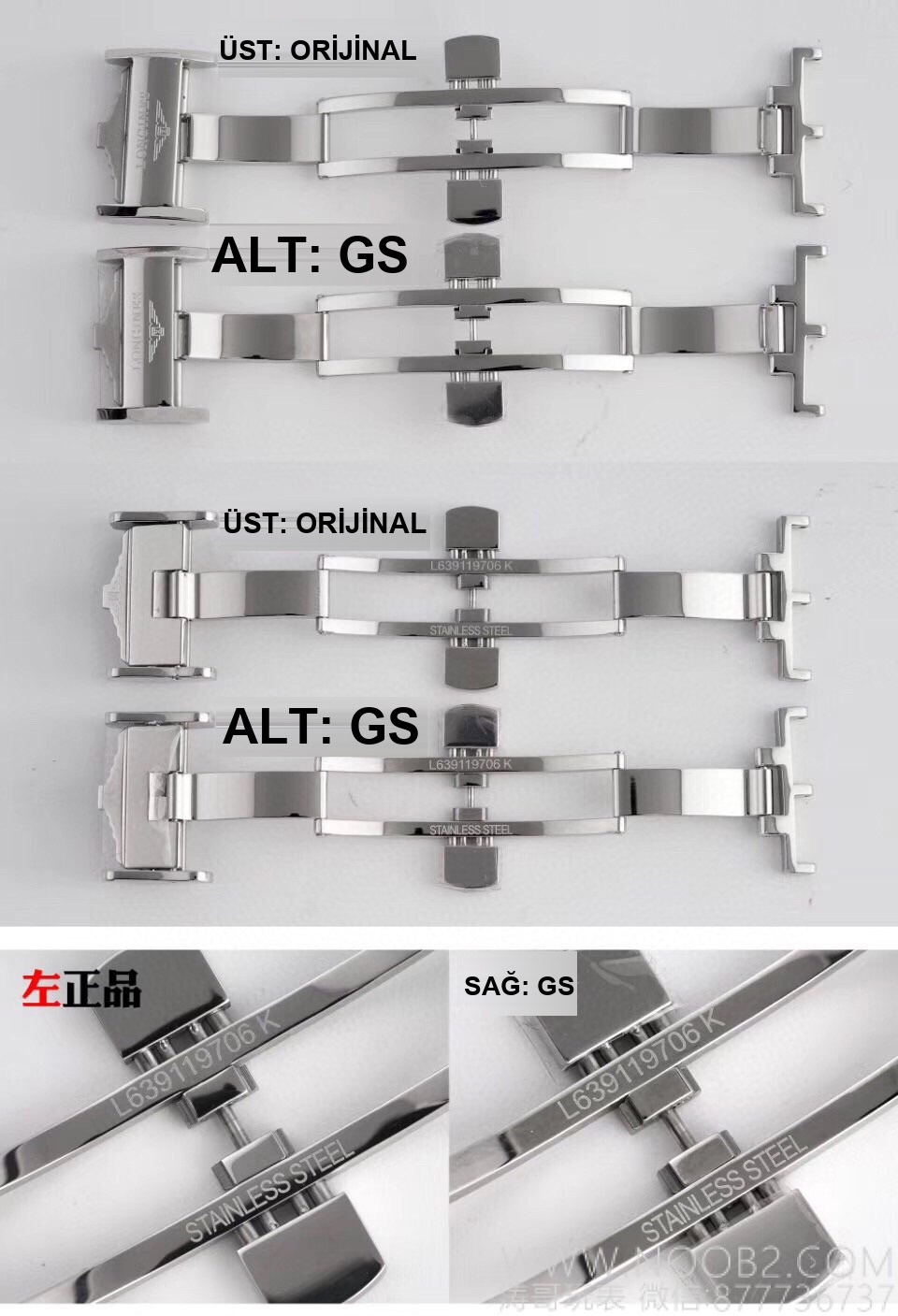 Gerçek-replika incelemesi: 2019 yeni GS Factory Longines Master Collection ay evreli, orijinaliyle karşılaştırma — almaya değer mi? — 10. fotoğraf