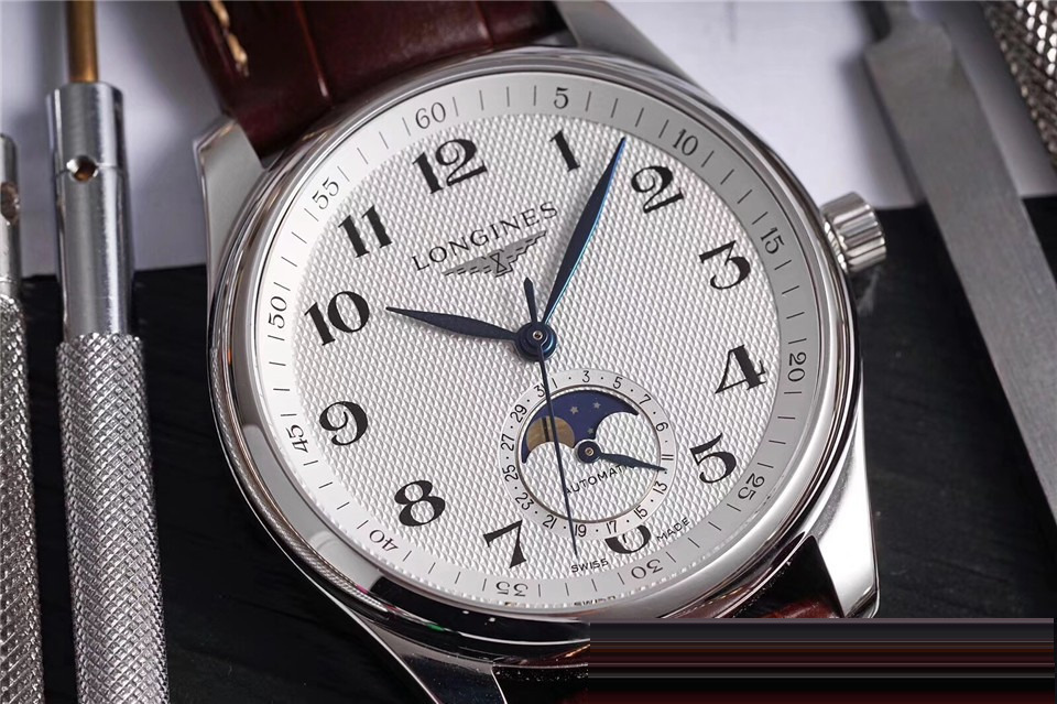 Gerçek-replika incelemesi: 2019 yeni GS Factory Longines Master Collection ay evreli, orijinaliyle karşılaştırma — almaya değer mi? — 12. fotoğraf