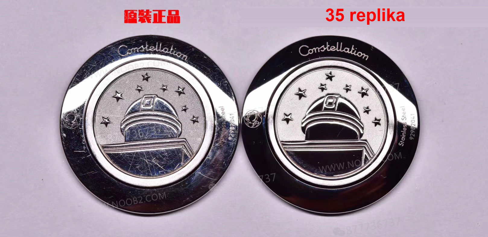Gerçek-replika karşılaştırması: 3S Factory Omega Constellation 28 mm kadın kuvars kol saati — 6. fotoğraf