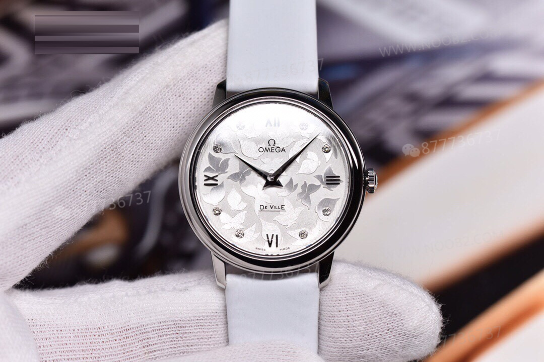 Gerçek-Replika Karşılaştırması: 3S Factory Omega De Ville Prestige Butterfly Kadın Kol Saati — 2. fotoğraf