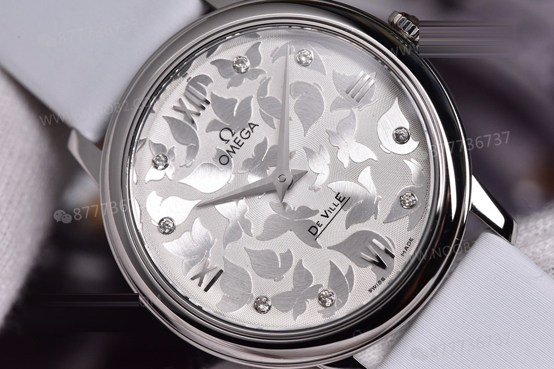 Gerçek-Replika Karşılaştırması: 3S Factory Omega De Ville Prestige Butterfly Kadın Kol Saati — 5. fotoğraf