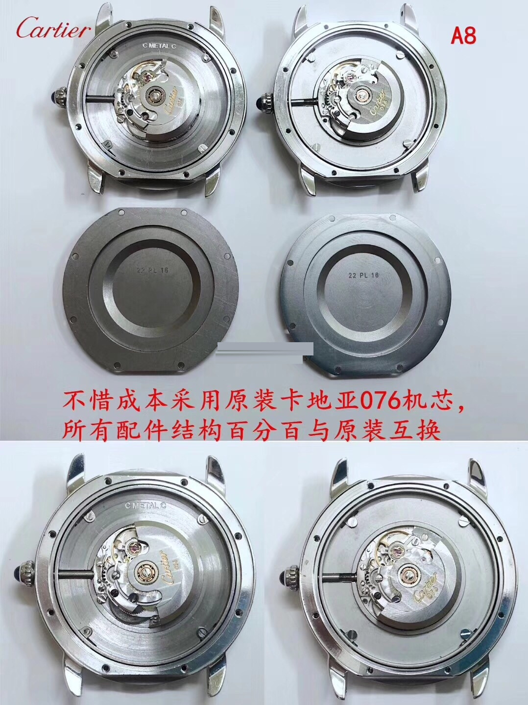 Gerçek-Replika Karşılaştırması: A8 Factory Cartier Ronde Solo 36 MM Uniseks Replika ile Orijinal Karşılaştırmalı İnceleme — 7. fotoğraf