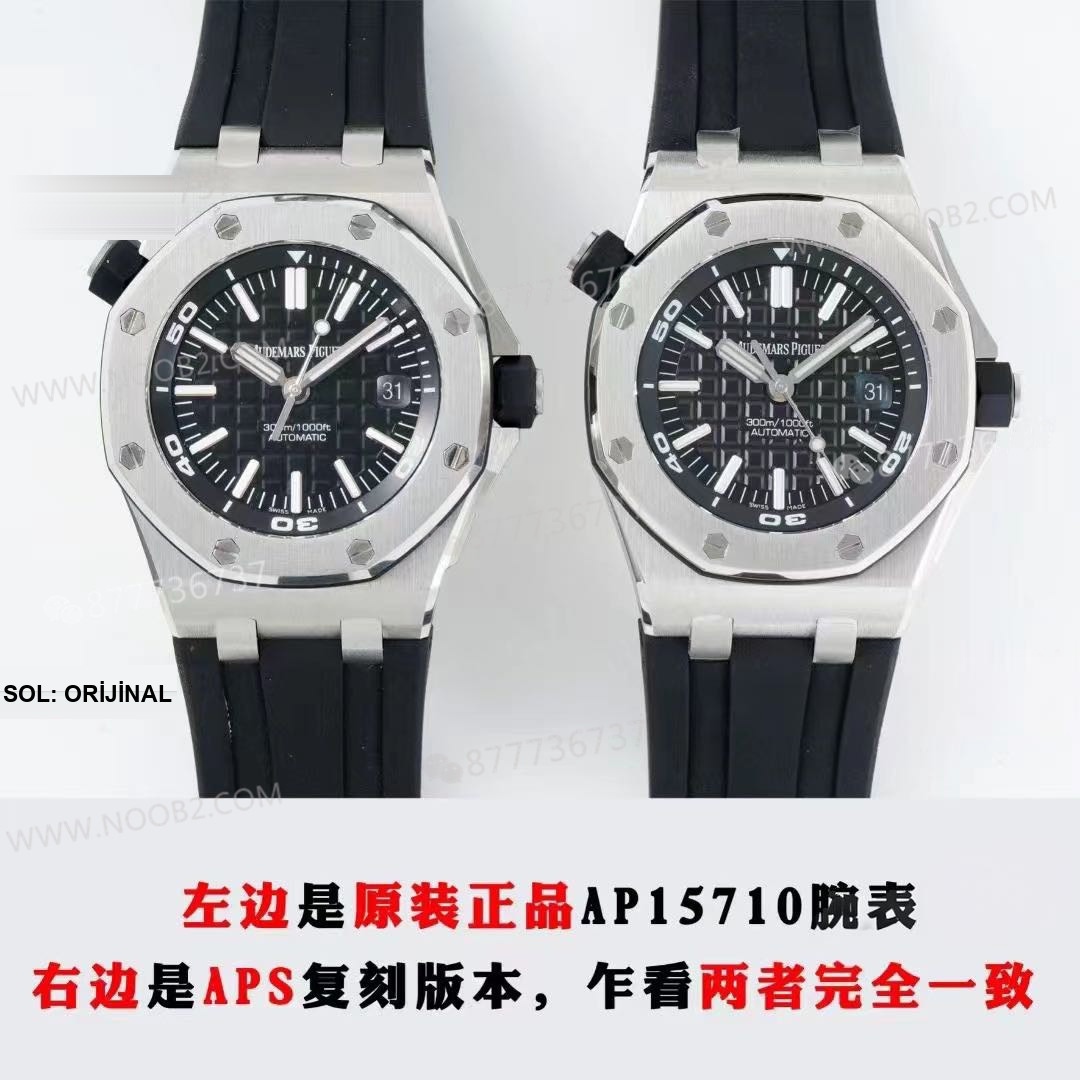 Gerçek-replika karşılaştırması: APS Factory Audemars Piguet Royal Oak 15710 entegre 3120 mekanizma V2 versiyonu incelemesi — 13. fotoğraf