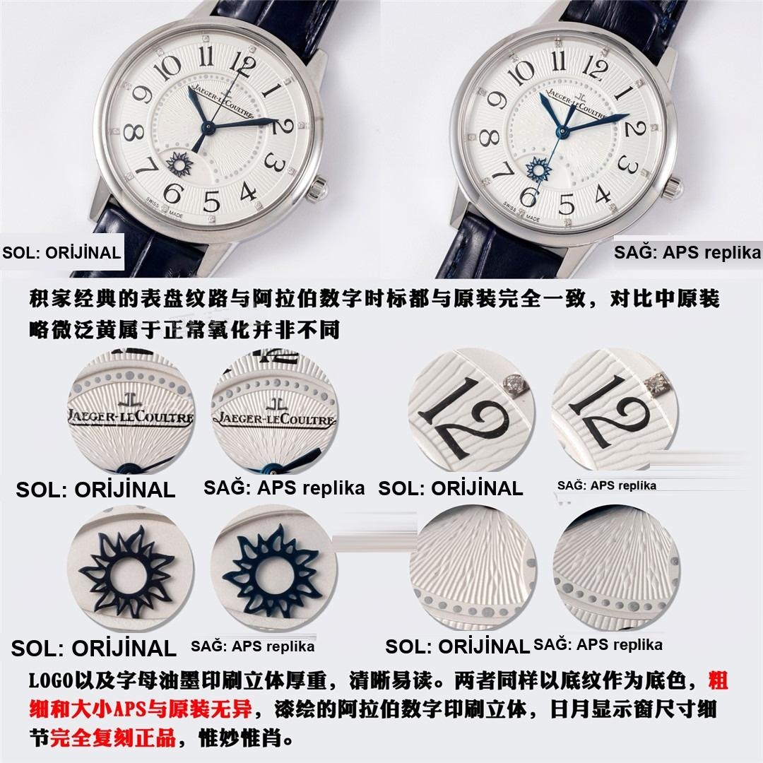Gerçek-Replika Karşılaştırması: APS Factory Jaeger-LeCoultre Rendez-Vous 898A Entegre Mekanizma — 7. fotoğraf