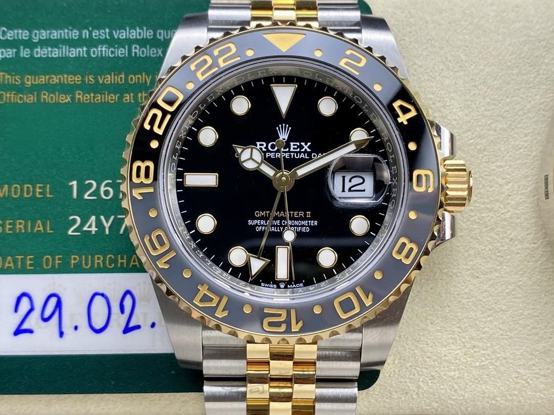 Gerçek-replika karşılaştırması: ARF Factory Rolex ağırlıklandırılmış GMT iki renkli asetli yumurta bezel gerçekten 166 gram mı? — 6. fotoğraf