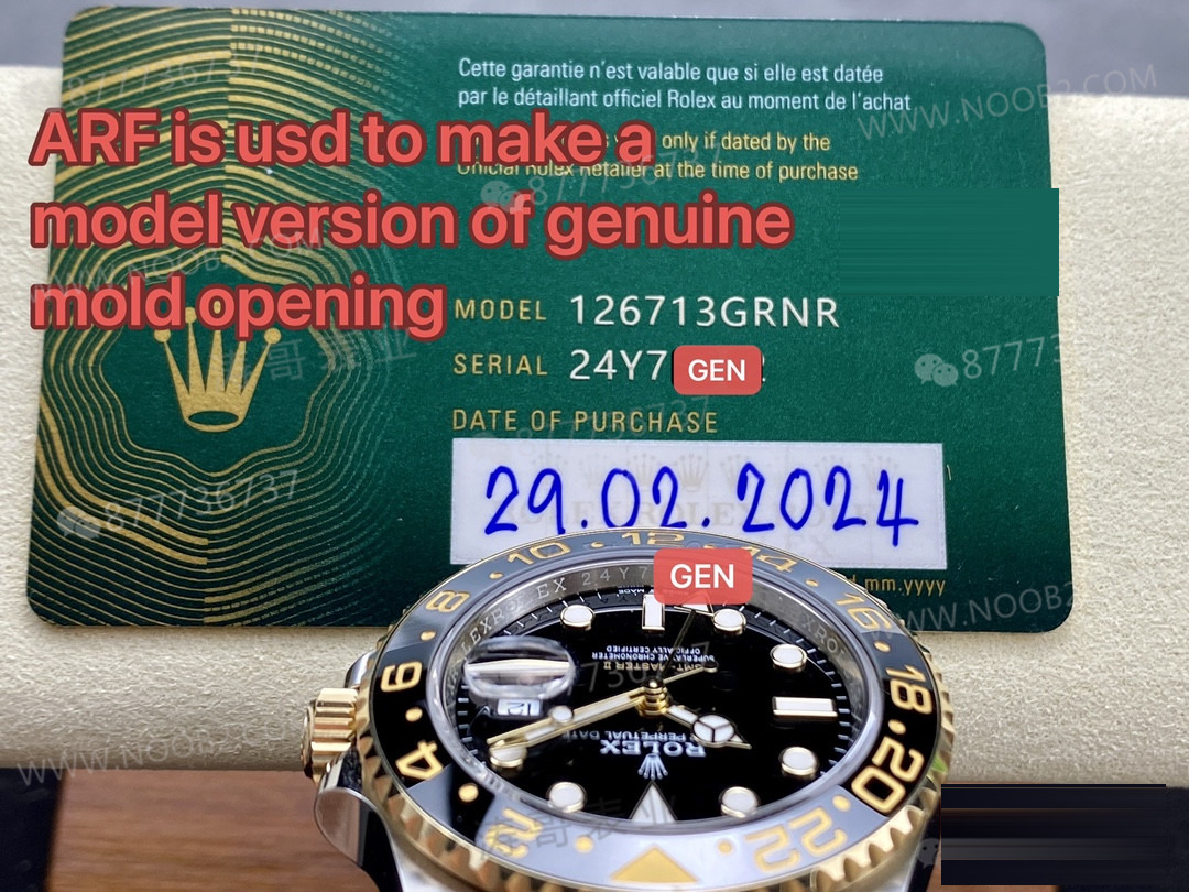 Gerçek-replika karşılaştırması: ARF Factory Rolex ağırlıklandırılmış GMT iki renkli asetli yumurta bezel gerçekten 166 gram mı? — 7. fotoğraf