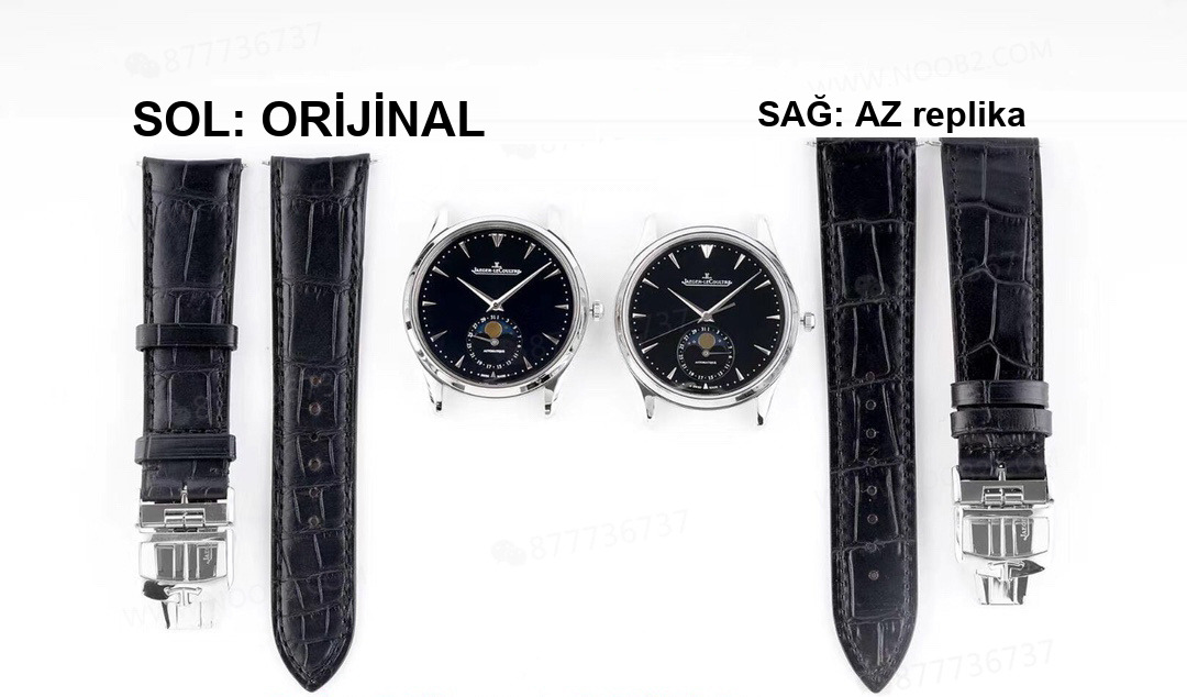 Gerçek-replika karşılaştırması: AZ Factory Jaeger-LeCoultre Master Moonphase q1368470 saati nasıl? — 1. fotoğraf