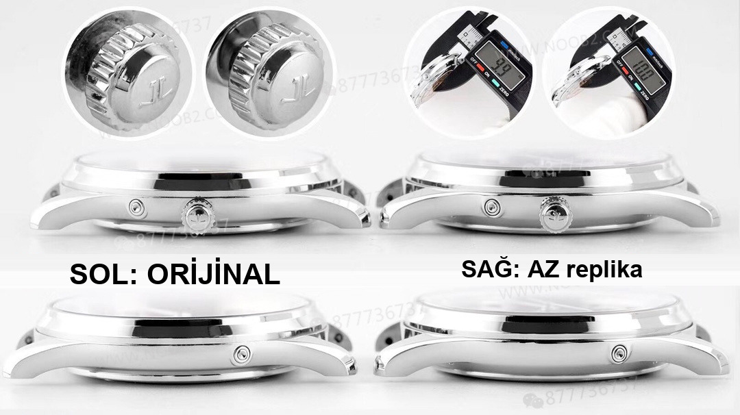 Gerçek-replika karşılaştırması: AZ Factory Jaeger-LeCoultre Master Moonphase q1368470 saati nasıl? — 8. fotoğraf