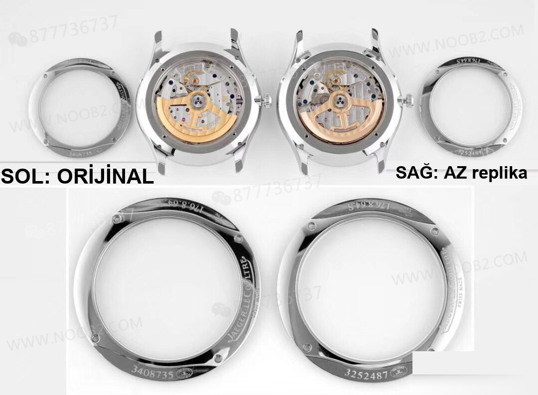 Gerçek-replika karşılaştırması: AZ Factory Jaeger-LeCoultre Master Moonphase q1368470 saati nasıl? — 11. fotoğraf