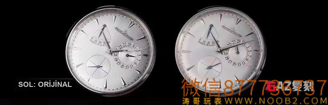 Gerçek-replika karşılaştırması: AZ Factory Joker — Jaeger-LeCoultre Master serisi 1378420 saat — 3. fotoğraf