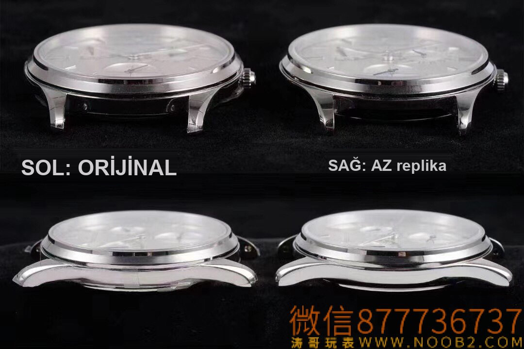 Gerçek-replika karşılaştırması: AZ Factory Joker — Jaeger-LeCoultre Master serisi 1378420 saat — 8. fotoğraf