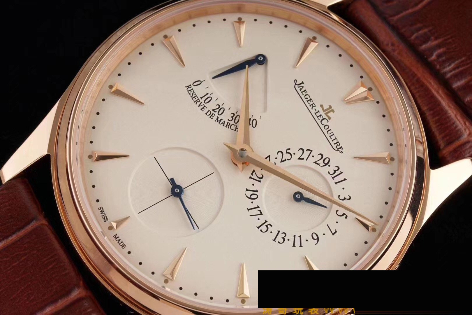 Gerçek-replika karşılaştırması: AZ Factory Joker — Jaeger-LeCoultre Master serisi 1378420 saat — 36. fotoğraf
