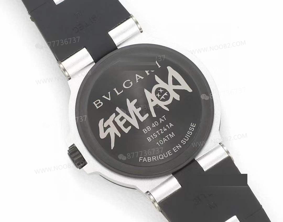 Gerçek-replika karşılaştırması: BVF Factory Bulgari 103539 STEVE AOKI iş birliği üç renk ok — 17. fotoğraf