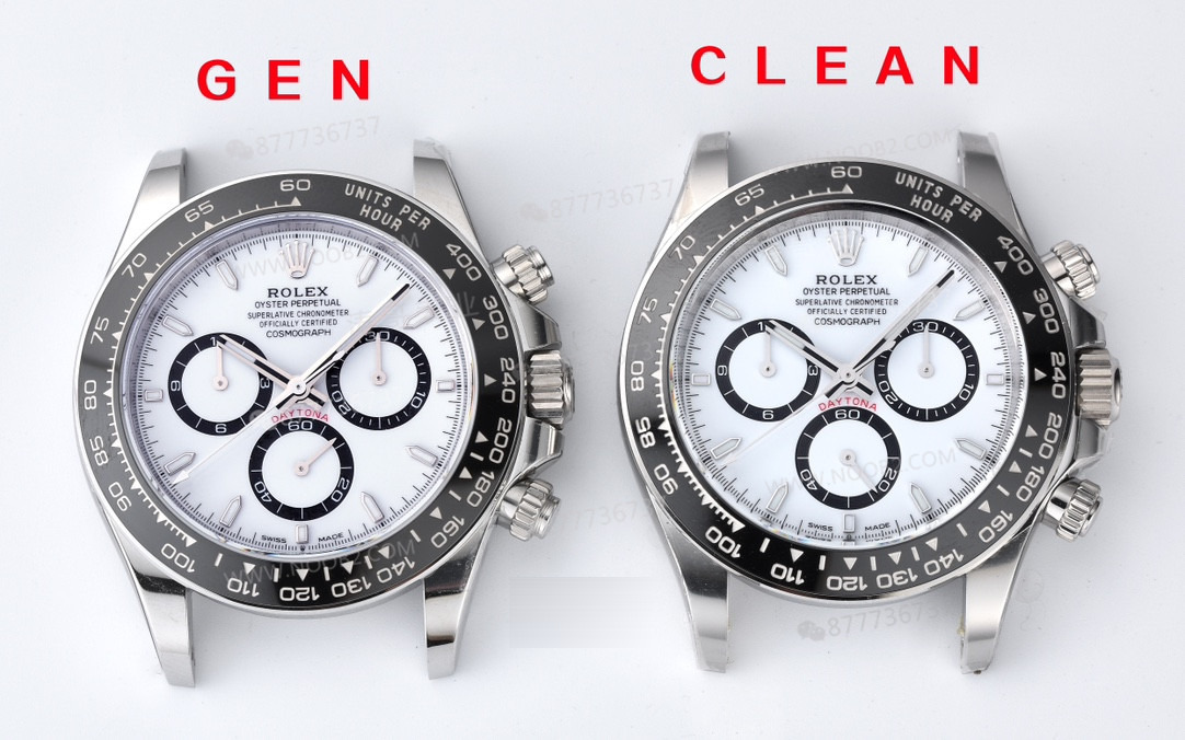 Gerçek-replika karşılaştırması: Clean Daytona 126500 Panda 4131 mekanizma orijinalle karşılaştırma — 1. fotoğraf