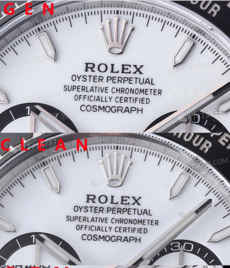 Gerçek-replika karşılaştırması: Clean Daytona 126500 Panda 4131 mekanizma orijinalle karşılaştırma — 2. fotoğraf