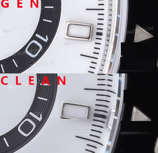 Gerçek-replika karşılaştırması: Clean Daytona 126500 Panda 4131 mekanizma orijinalle karşılaştırma — 10. fotoğraf