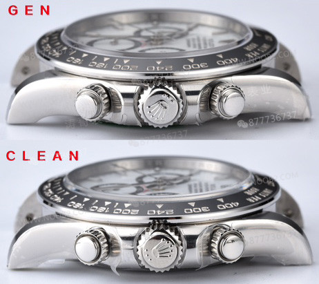 Gerçek-replika karşılaştırması: Clean Daytona 126500 Panda 4131 mekanizma orijinalle karşılaştırma — 16. fotoğraf