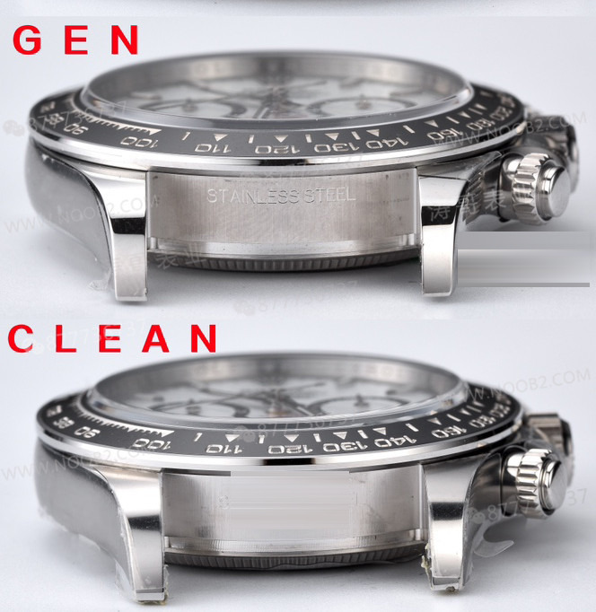 Gerçek-replika karşılaştırması: Clean Daytona 126500 Panda 4131 mekanizma orijinalle karşılaştırma — 18. fotoğraf