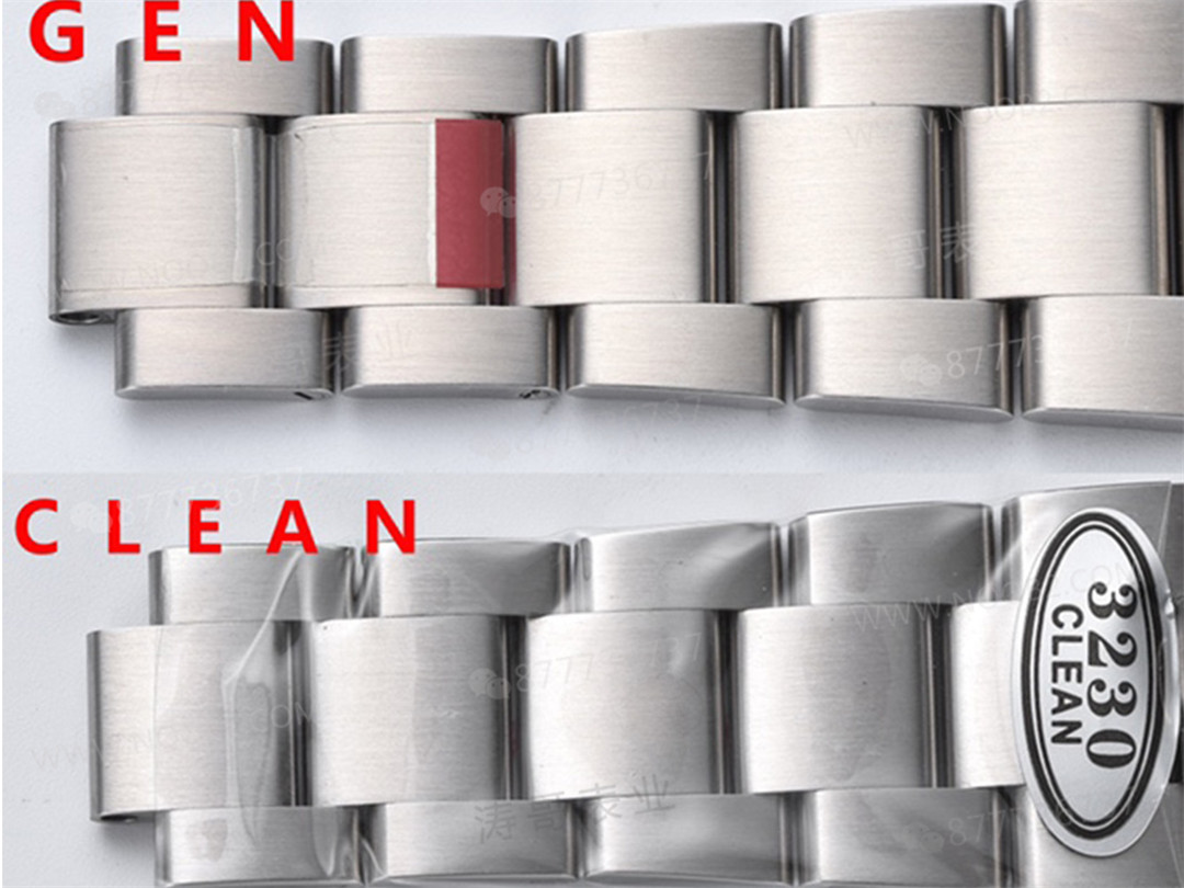 Gerçek-Replika Karşılaştırması: Clean Rolex Air-King m126900 Simetrik Saat İşaretleri — 15. fotoğraf