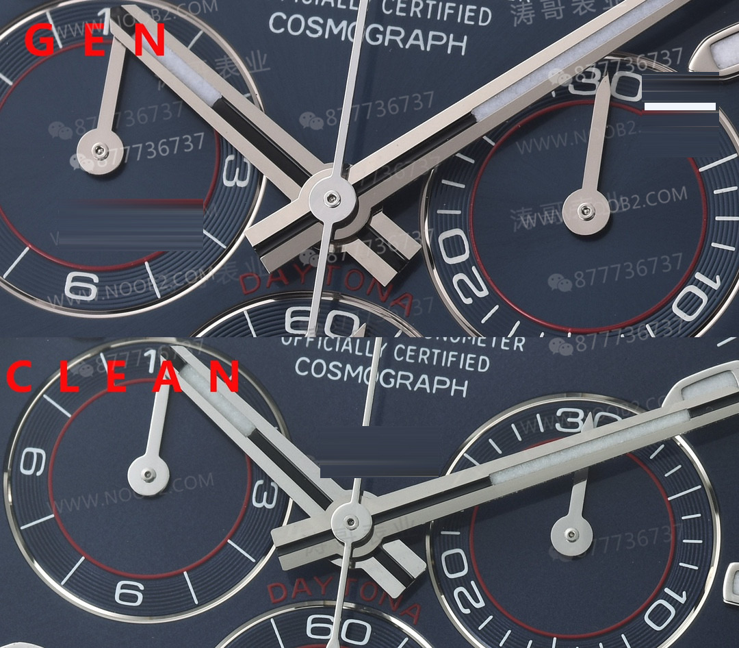 Gerçek-Replika Karşılaştırması: Clean Rolex Beyaz Altın Daytona Blue Cat m116509 Alınmaya Değer mi? — 3. fotoğraf