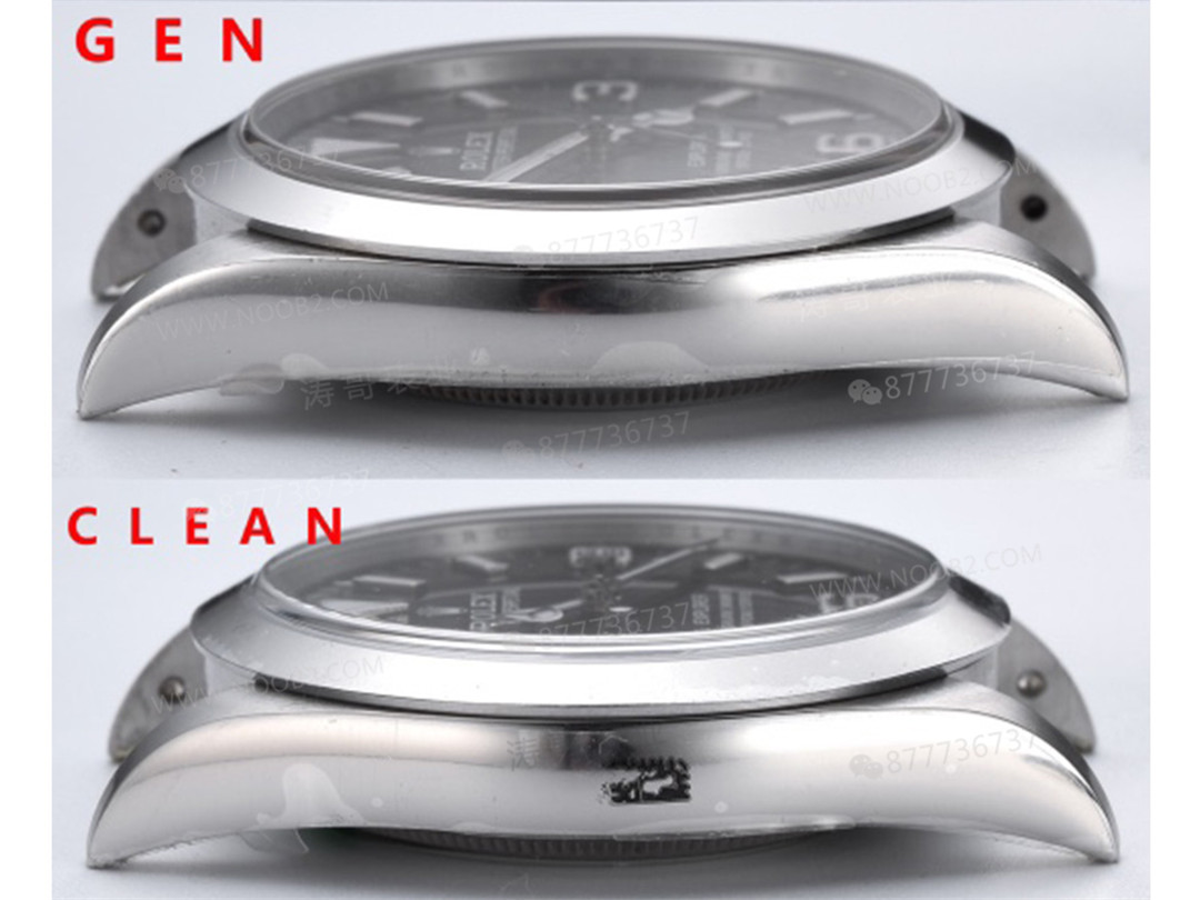 Gerçek-Replika Karşılaştırması: Clean Rolex Explorer Birinci Nesil m214270, 3132 Mekanizma, 39 mm — 15. fotoğraf