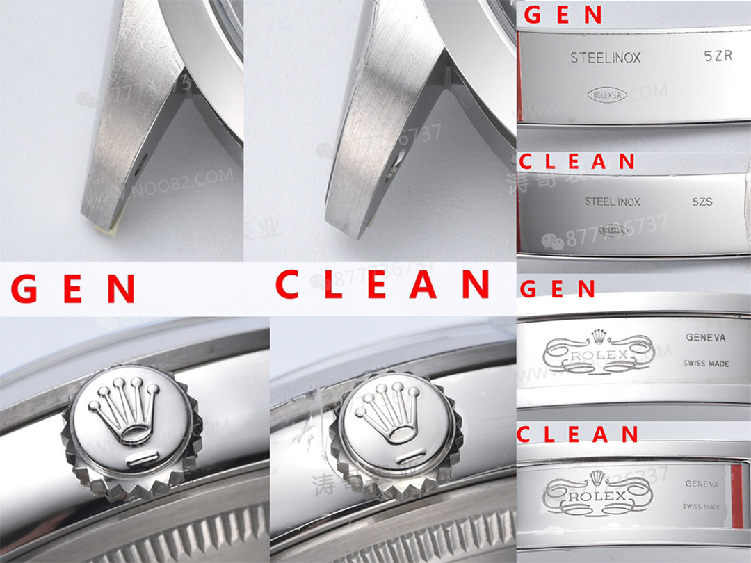 Gerçek-replika karşılaştırması: Clean Rolex Explorer I m124270, 3230 mekanizma, 36 mm — 14. fotoğraf