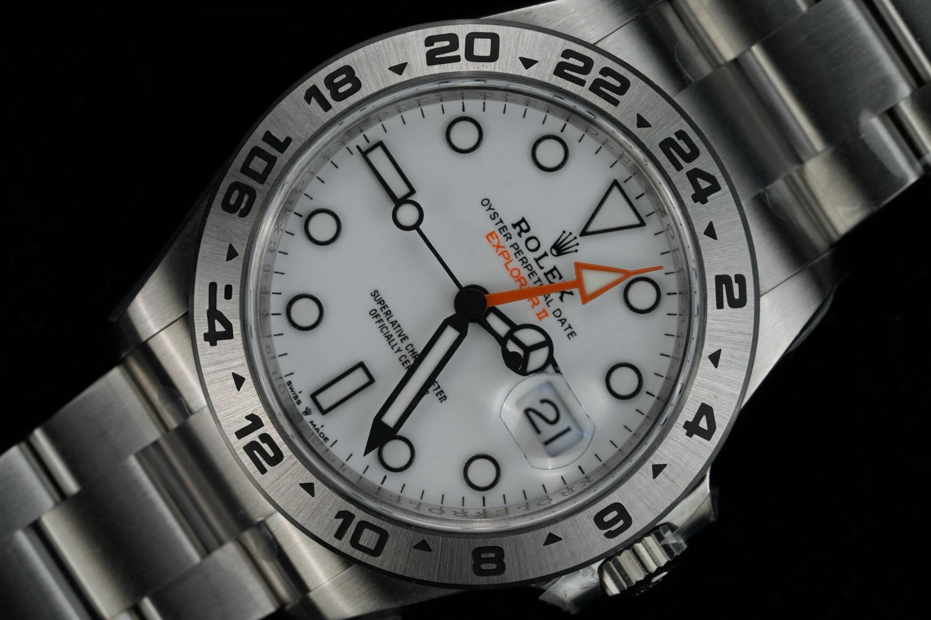 Gerçek-replika karşılaştırması: Clean Rolex Explorer II ile orijinalin karşılaştırması — 16. fotoğraf