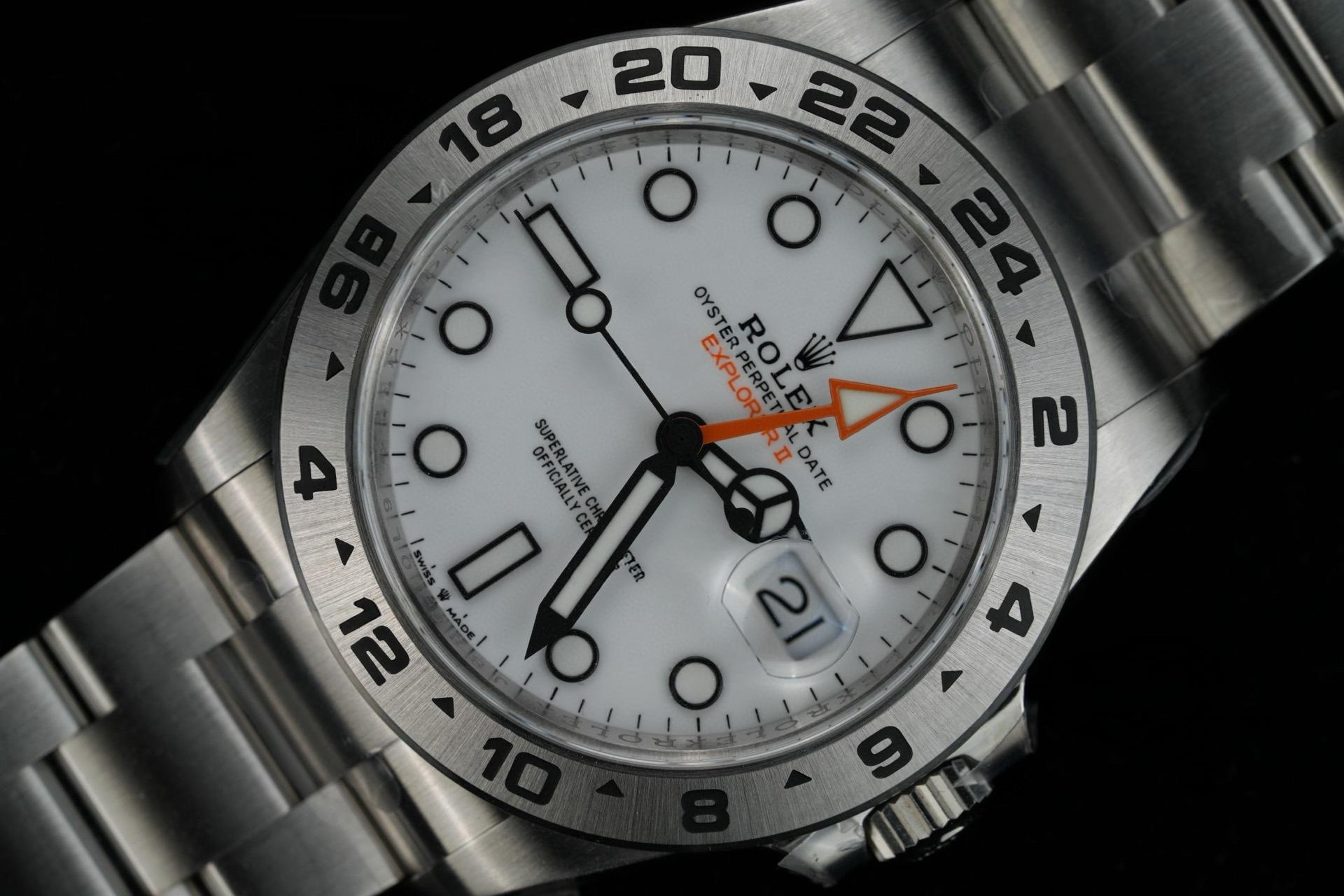Gerçek-replika karşılaştırması: Clean Rolex Explorer II ile orijinalin karşılaştırması — 18. fotoğraf