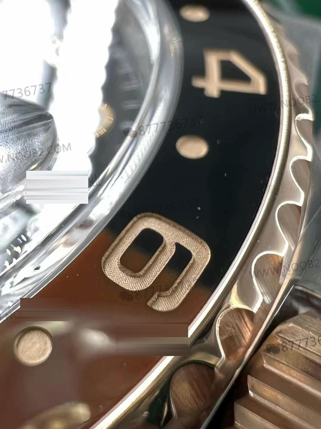 Gerçek-replika karşılaştırması: Clean Rolex GMT 126711 Root Beer bezelinin kalitesi iyi mi? — 8. fotoğraf