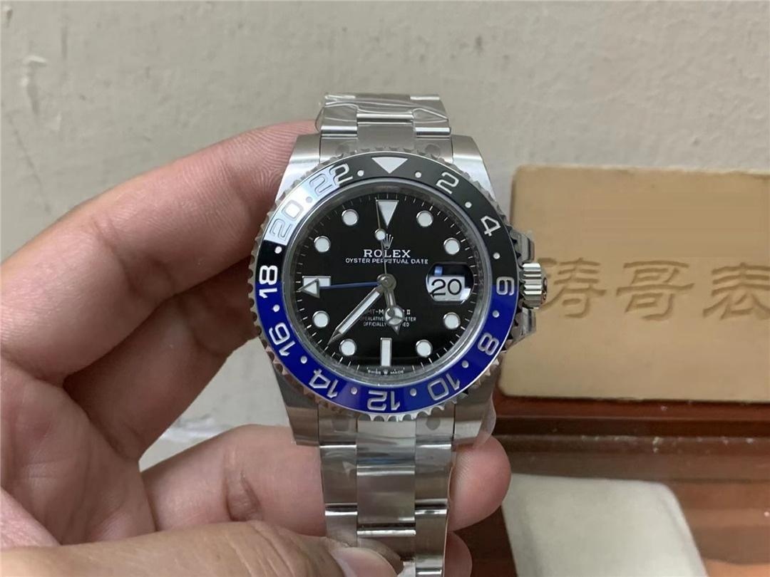 Gerçek-Replika Karşılaştırması: Clean Rolex GMT Inter Milan Bezel (Mavi-Siyah Bezel) — 3. fotoğraf